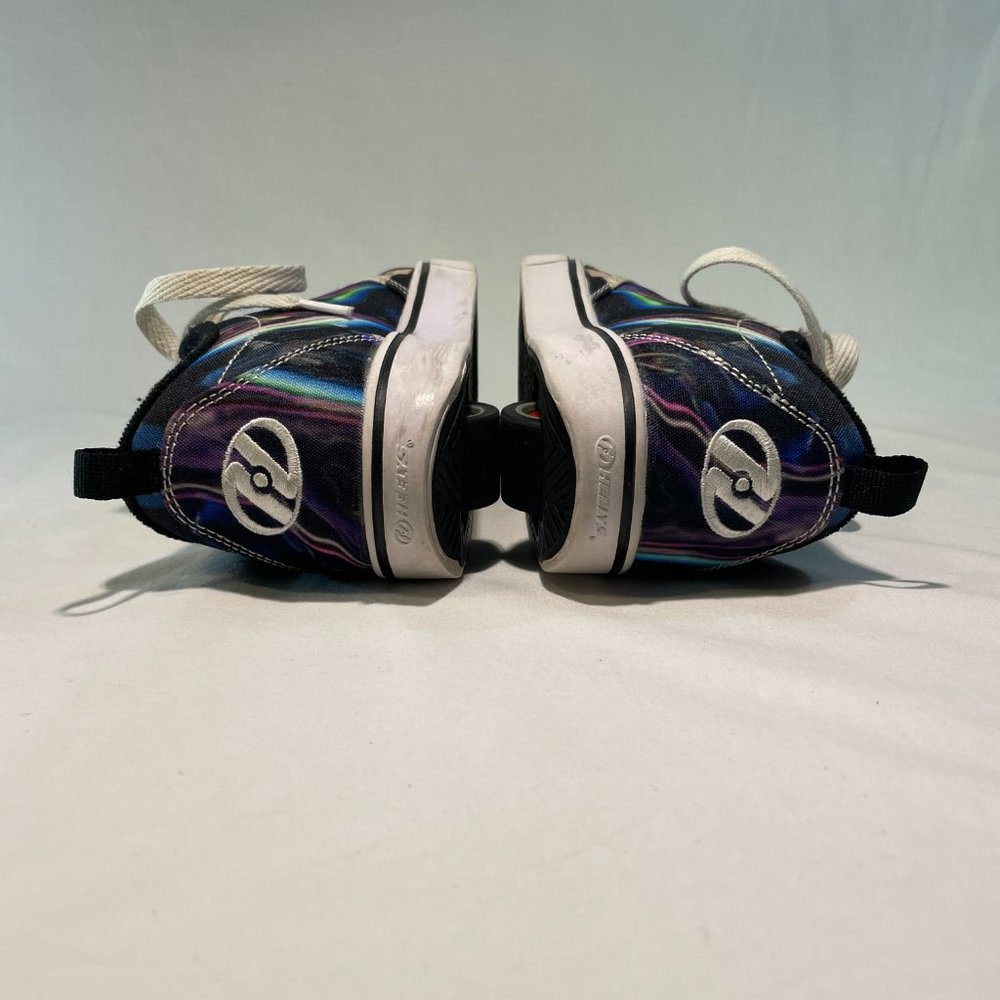 Heelys Multi Galaxy Sneakers, Black, Youth Size 2 - Picture 6 of 8
